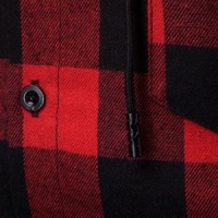 SKLS010 custom-made hooded long-sleeve plaid shirt Men's fake two-piece shirt supplier detail view-6